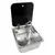 Évier rectangulaire - 352×322mm avec couvercle en verre et robinet d'eau Évier rectangulaire - 352×322mm avec couvercle en verre et robinet d'eau