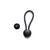 Elastic Cord Hook - Black, 2 image