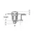 Serrure cylindrique en laiton chromé diamètre 22mm - 25mm, Hauteur, mm: 25, 2 image Serrure cylindrique en laiton chromé diamètre 22mm - 25mm, Hauteur, mm: 25, 2 image