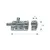 Boulon de porte en laiton chromé - 90x30mm, Longueur, mm: 90, 2 image Boulon de porte en laiton chromé - 90x30mm, Longueur, mm: 90, 2 image
