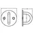 Œillet plat - 40x26mm, Dimensions, mm: 40x26, 2 image Œillet plat - 40x26mm, Dimensions, mm: 40x26, 2 image