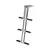 Échelle télescopique en acier inoxydable - 3 marches, Longueur, mm: 870 Échelle télescopique en acier inoxydable - 3 marches, Longueur, mm: 870