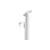 White Flush Mount Rod Holder, Color: White White Flush Mount Rod Holder, Color: White