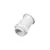White PVC Through-hull - 25x62mm, Color: White White PVC Through-hull - 25x62mm, Color: White