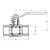 Inox Ball Valve - 3/4" - AISI 316, Thread: F3/4", 2 image Inox Ball Valve - 3/4" - AISI 316, Thread: F3/4", 2 image