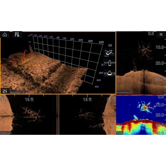 AXIOM+ 9 Touch with integrated RealVision 3D Sonar, RV-100 transducer and AIS 700, 6 image AXIOM+ 9 Touch with integrated RealVision 3D Sonar, RV-100 transducer and AIS 700, 6 image