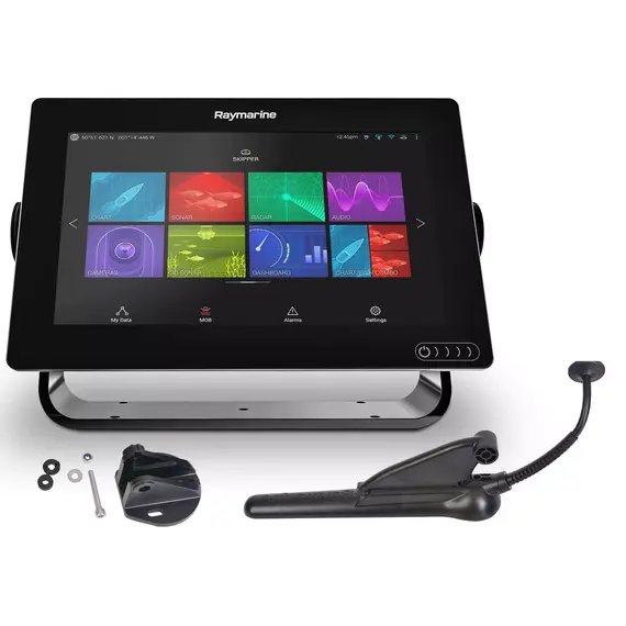 AXIOM 9 Touch avec sondeur RealVision 3D intégré et transducteur CPT-100 DVS, 10 image