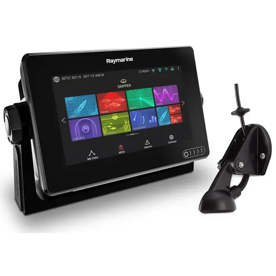 AXIOM 7 Touch avec sondeur intégré 600 W et DownVision et transducteur CPT-S, 9 image