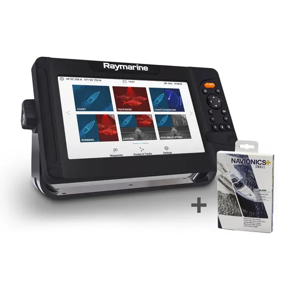 Element 7S with Buttons, CHIRP Sonar Module and Navionics+ SMALL Blank Chart