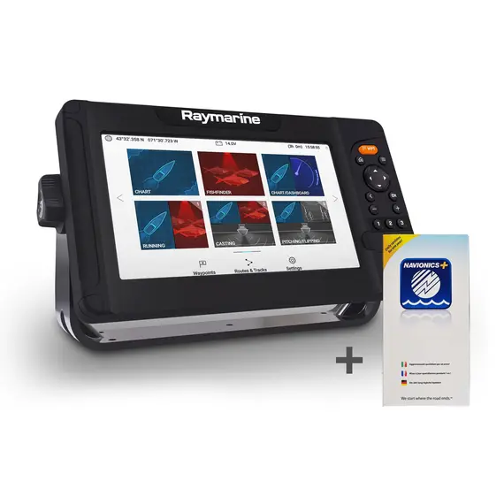 Élément 9S avec boutons, module sonar CHIRP et carte vierge Navionics+ de grande taille