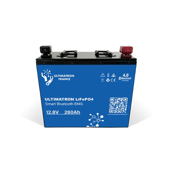 Ultimatron LiFePO4 Lithium Battery 12.8V 280Ah With Bluetooth And Smart BMS Integrated