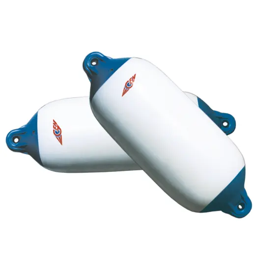 Inflatable Twin Eye Fender diameter 24 cm - White and Blue, Length, cm: 70, Diameter, cm: 24