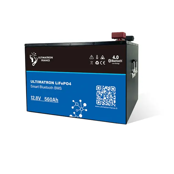 Batterie lithium Ultimatron LiFePO4 12,8V 560Ah avec Bluetooth et BMS intelligent intégré, 7 image