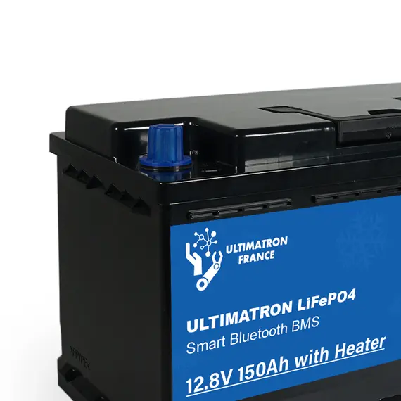 Ultimatron LiFePO4 Lithium Battery 12.8V 150Ah With Bluetooth And Smart BMS Integrated And Heater, 7 image Ultimatron LiFePO4 Lithium Battery 12.8V 150Ah With Bluetooth And Smart BMS Integrated And Heater, 7 image
