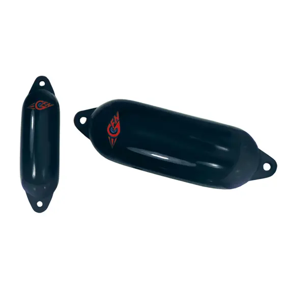 Inflatable Twin Eye Fender diameter 15.5 cm - Black, Length, cm: 58, Diameter, cm: 15