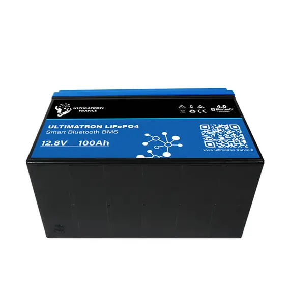 Ultimatron LiFePO4 Lithium Battery 12.8V 100Ah, Bluetooth & Smart BMS Integrated, 6 image Ultimatron LiFePO4 Lithium Battery 12.8V 100Ah, Bluetooth & Smart BMS Integrated, 6 image