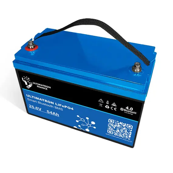 Ultimatron LiFePO4 Lithium Battery 25.6V 54Ah With Bluetooth And Smart BMS Integrated
