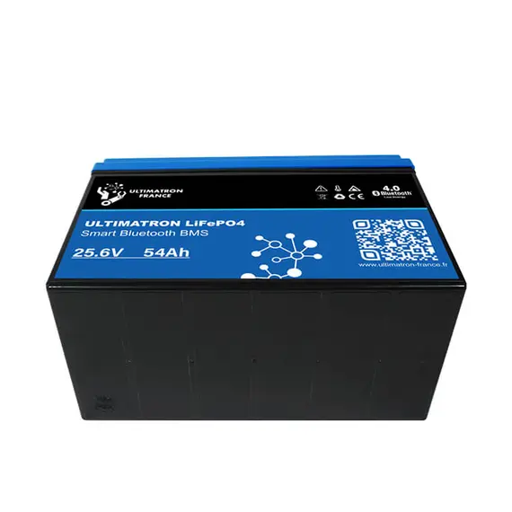 Batterie lithium Ultimatron LiFePO4 25,6V 54Ah avec Bluetooth et BMS intelligent intégré., 6 image