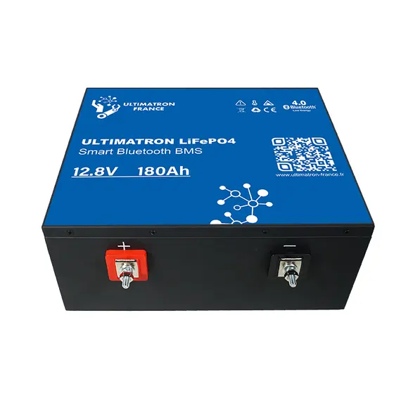 Batterie lithium Ultimatron LiFePO4 12,8V 180Ah avec Bluetooth et BMS intelligent intégré, 12 image