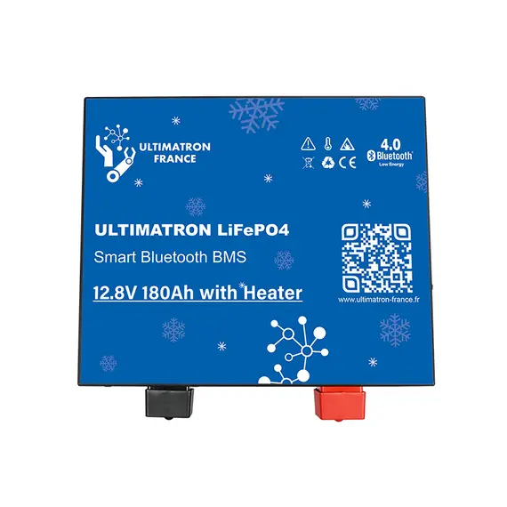 Ultimatron LiFePO4 Lithium Battery 12.8V 180Ah With Bluetooth And Smart BMS Integrated And Heater