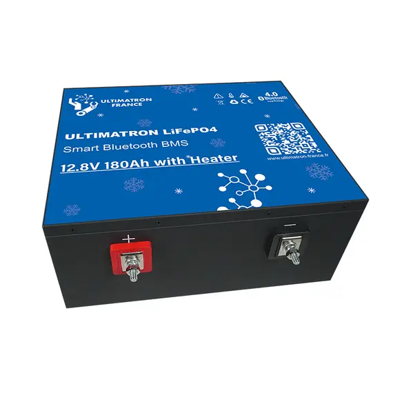Batterie lithium Ultimatron LiFePO4 12,8V 180Ah avec Bluetooth et BMS intelligent intégré et chauffage, 22 image