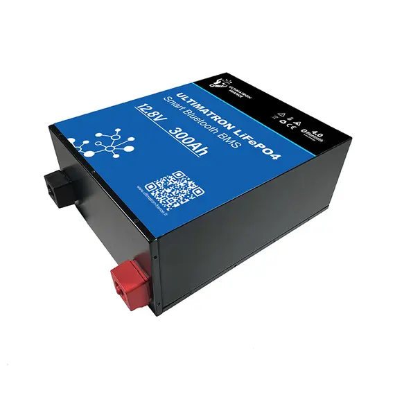 Batterie lithium Ultimatron LiFePO4 12,8V 300Ah avec Bluetooth et BMS intelligent intégré