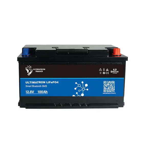 Batterie lithium Ultimatron LiFePO4 12,8V 100Ah avec Bluetooth et BMS intelligent intégré., 2 image