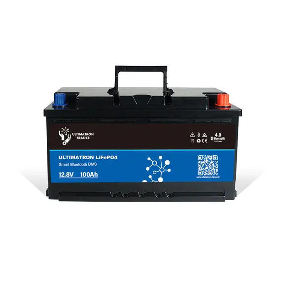 Batterie lithium Ultimatron LiFePO4 12,8V 100Ah avec Bluetooth et BMS intelligent intégré., 3 image