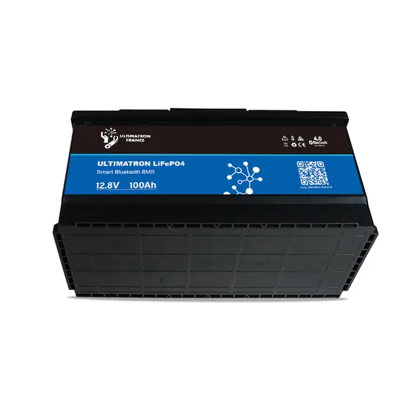 Batterie lithium Ultimatron LiFePO4 12,8V 100Ah avec Bluetooth et BMS intelligent intégré., 4 image