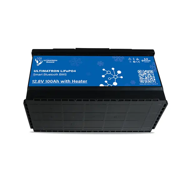 Batterie lithium Ultimatron LiFePO4 12,8V 100Ah avec Bluetooth et BMS intelligent intégré et chauffage, 3 image Batterie lithium Ultimatron LiFePO4 12,8V 100Ah avec Bluetooth et BMS intelligent intégré et chauffage, 3 image