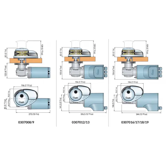 Windlass PRINCE DP2 - 700w - 12v - Chain 6mm - Low Profile Windlass PRINCE DP2 - 700w - 12v - Chain 6mm - Low Profile
