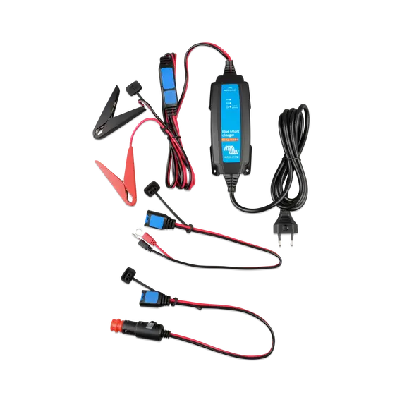 Chargeur intelligent Blue IP65 6V/12V-1.1 avec connecteur DC, 4 image Chargeur intelligent Blue IP65 6V/12V-1.1 avec connecteur DC, 4 image