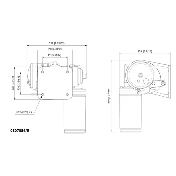 Windlass BL2 - 600w - 12v - Chain 8mm Windlass BL2 - 600w - 12v - Chain 8mm