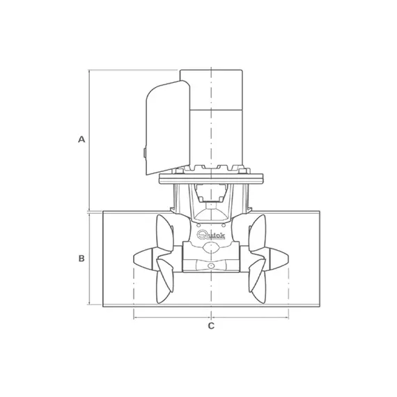 Bow Thruster BTQ 185-85 DP - 24v Bow Thruster BTQ 185-85 DP - 24v