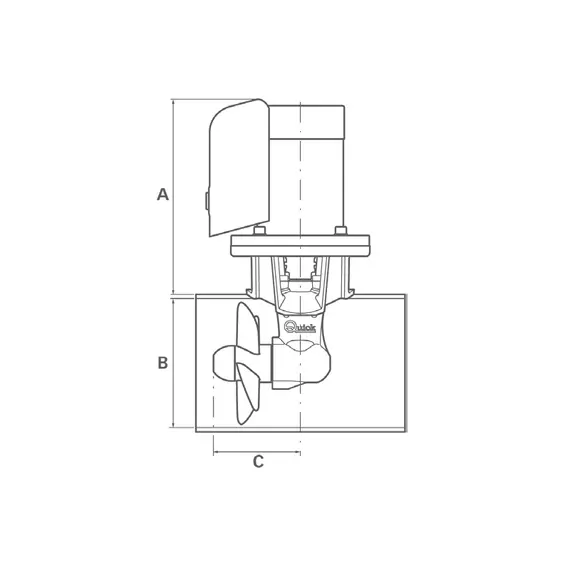 Bow Thruster BTQ 125 C-30 - 12v Bow Thruster BTQ 125 C-30 - 12v
