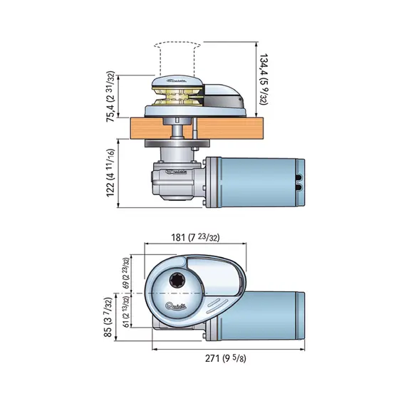 Guindeau CL1 - 500w - 12v - Chaîne 6mm Guindeau CL1 - 500w - 12v - Chaîne 6mm