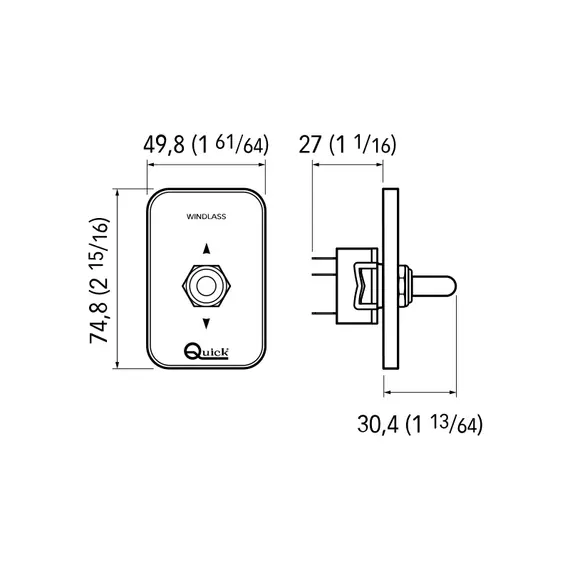 Panneau de commande HAUT-BAS WCS 820 Panneau de commande HAUT-BAS WCS 820