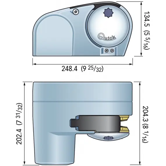Windlass GENIUS GP2 - 500w - 12v - Chain 6mm