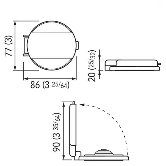 White Foot Switch - Grey Down - 900XDW White Foot Switch - Grey Down - 900XDW