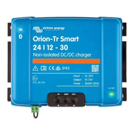 Orion-Tr Smart 24/12-30A Non-isolated DC-DC ch. 

Orion-Tr Smart 24/12-30A Non-isolé DC-DC ch.