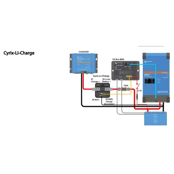 Relais de charge intelligent Cyrix-Li-charge 12/24V-120A, 2 image Relais de charge intelligent Cyrix-Li-charge 12/24V-120A, 2 image