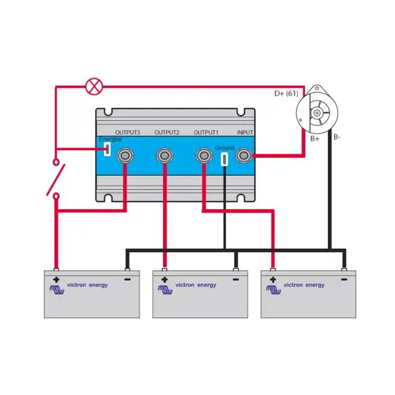 Argofet 100-3 Trois batteries 100A, 6 image Argofet 100-3 Trois batteries 100A, 6 image