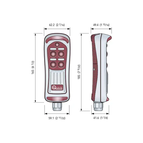Télécommande portable 4 boutons - Avec LED, Modèle: HRC 1004L, Canaux: 4, 2 image Télécommande portable 4 boutons - Avec LED, Modèle: HRC 1004L, Canaux: 4, 2 image