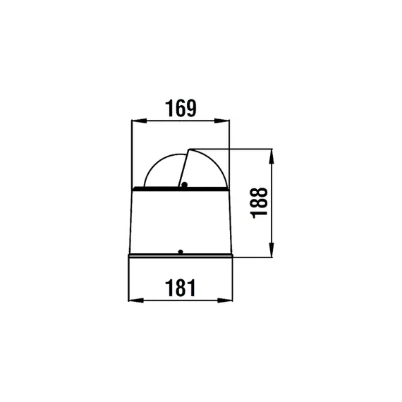 White Star BW2 Compass - Black - High Speed - 5 degrees, 2 image