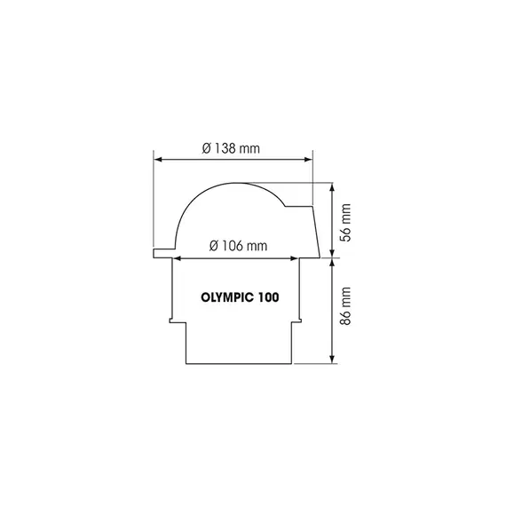 Compas Olympique 100 - Blanc - Plat/Noir, Type de carte: Flat, 4 image Compas Olympique 100 - Blanc - Plat/Noir, Type de carte: Flat, 4 image
