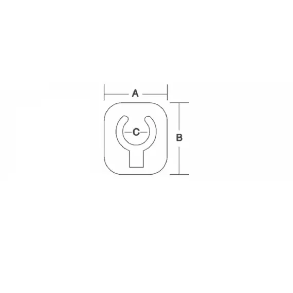 Recessed Clip - 30mm