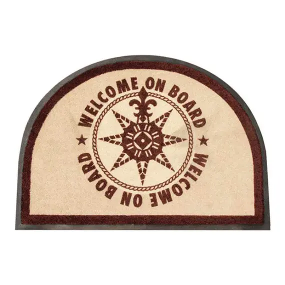 Welcome Brown Mat, Color: Brown