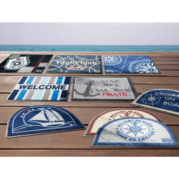 Welcome Blue Mat, Color: Blue, 2 image Welcome Blue Mat, Color: Blue, 2 image