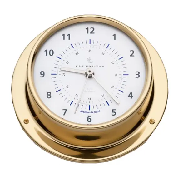 Horloge en laiton poli - 88mm