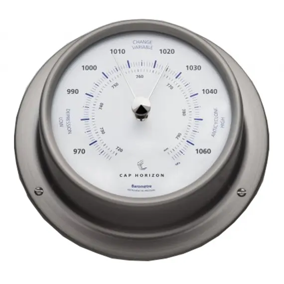 Satin Stainless Steel Barometer - 110mm